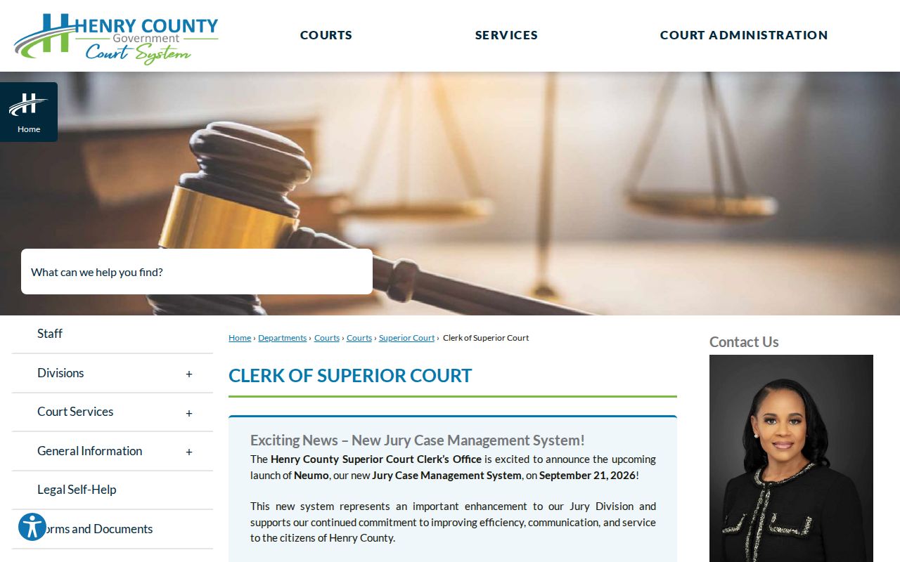 Henry County warrant check Clerk of Superior Court route