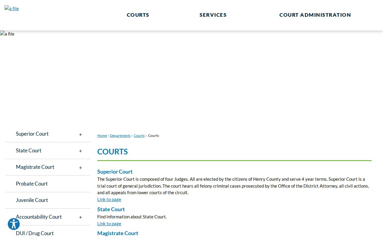 Henry County warrant check court directory