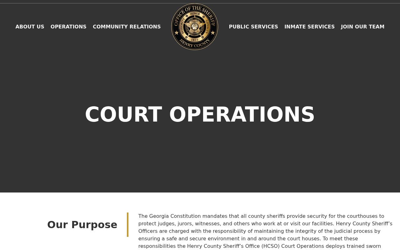 Henry County court operations and warrant court information